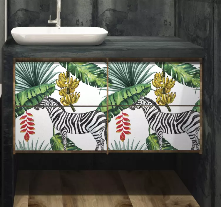 自然のパターンの家具のステッカー - TENSTICKERS