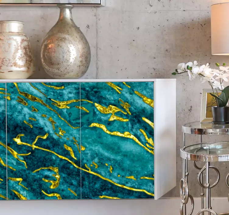 動物 シール 優雅なアクアテクスチャ - TENSTICKERS