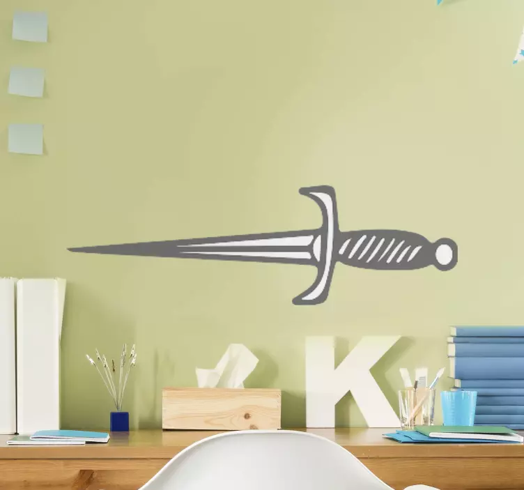 動物 シール スタイライズド ダガー アウトライン - TENSTICKERS