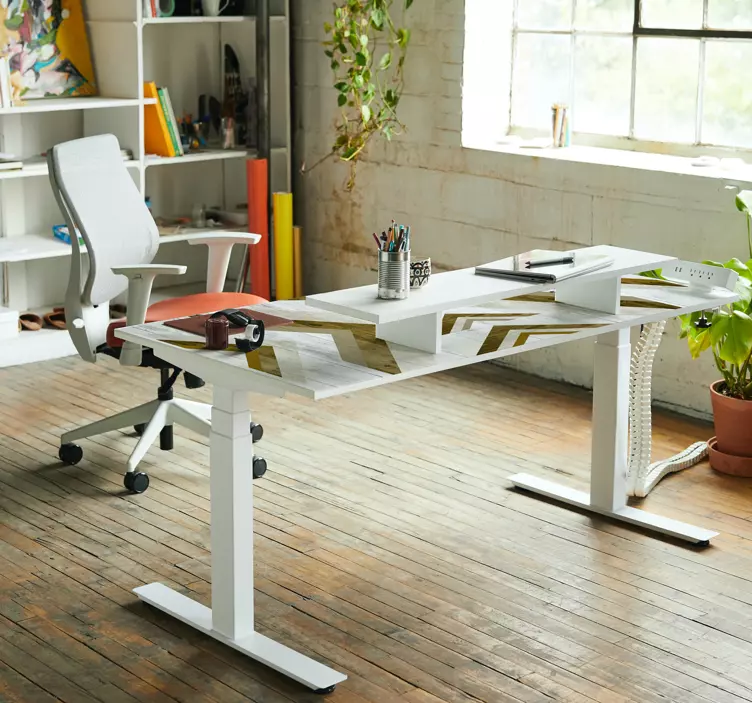 動物シール幾何学的シェブロンテーブル用 - TENSTICKERS