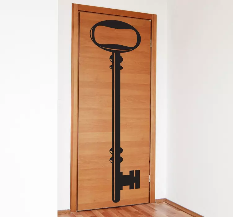 古いロックキーのドアのステッカー - TENSTICKERS