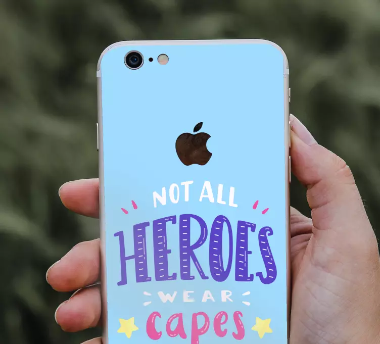 オリジナルのヒーローはiphoneのステッカーを引用します - TENSTICKERS