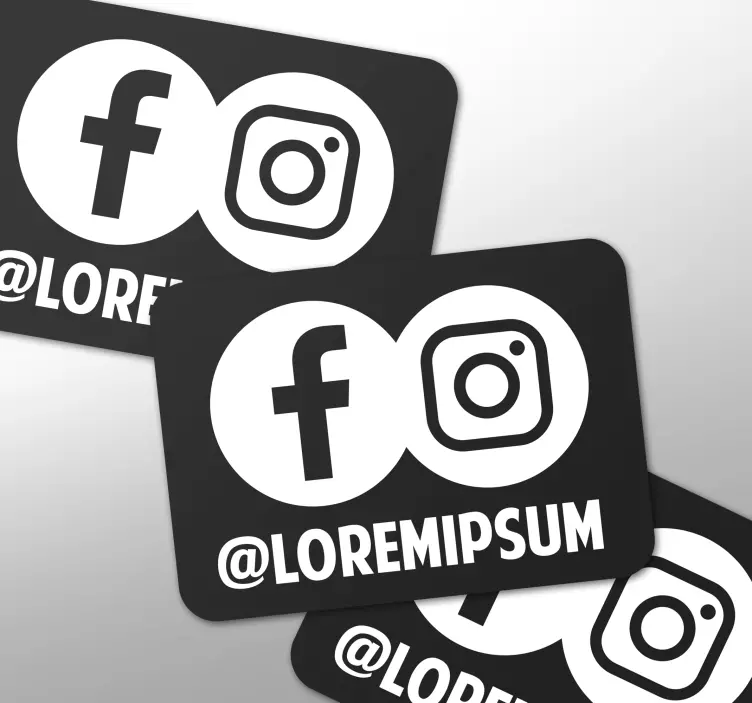 カスタムフェイスブックとインスタグラムステッカーのパック - TENSTICKERS