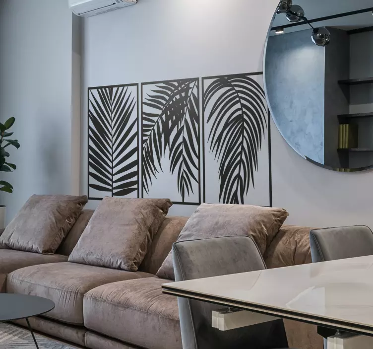 ヤシの葉植物ウォールステッカー - TENSTICKERS