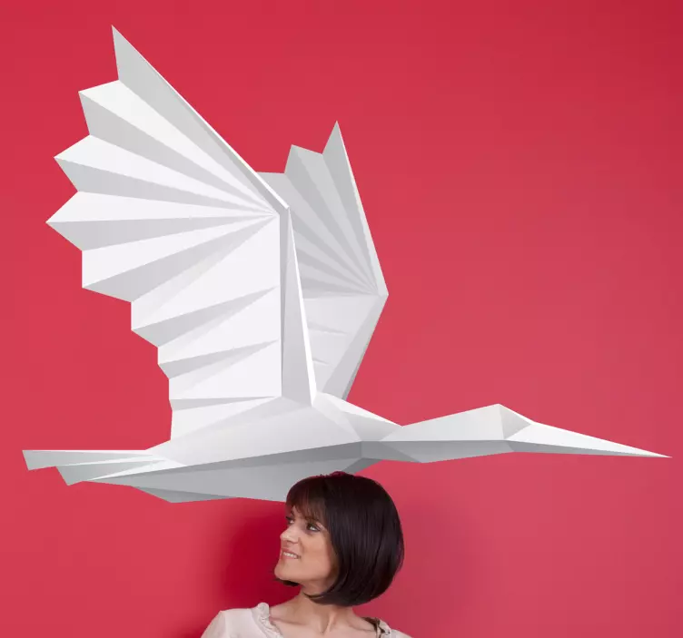 紙鳥ウォールステッカー - TENSTICKERS