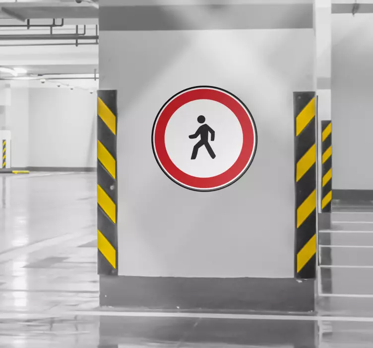 歩行者のサインステッカー - TENSTICKERS