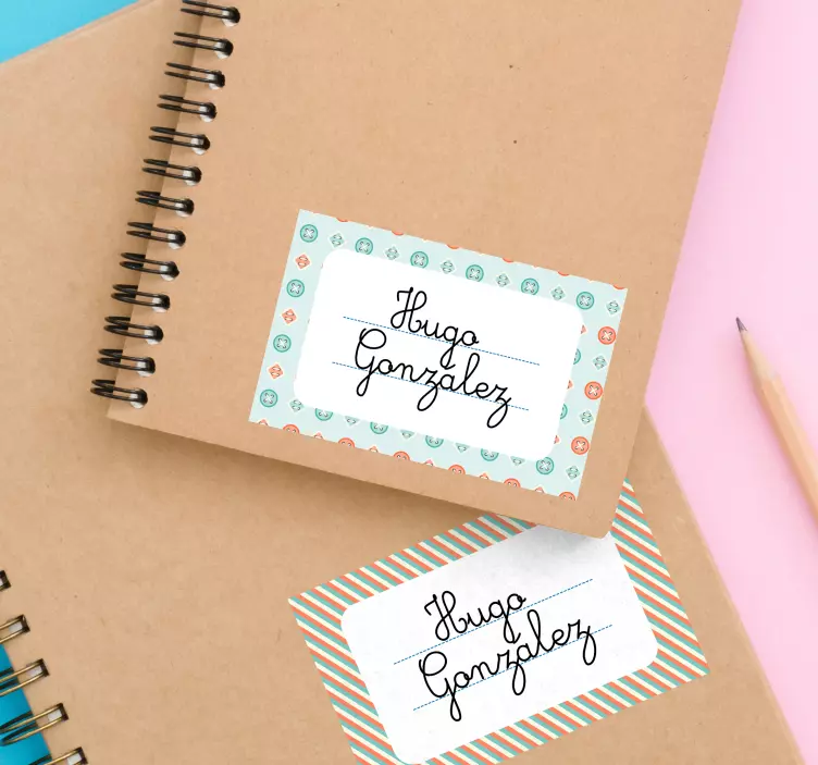 子供用のパーソナライズされた名前ステッカー - TENSTICKERS