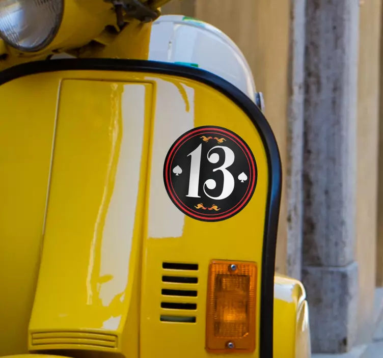 パーソナライズされた車両番号シール - TENSTICKERS