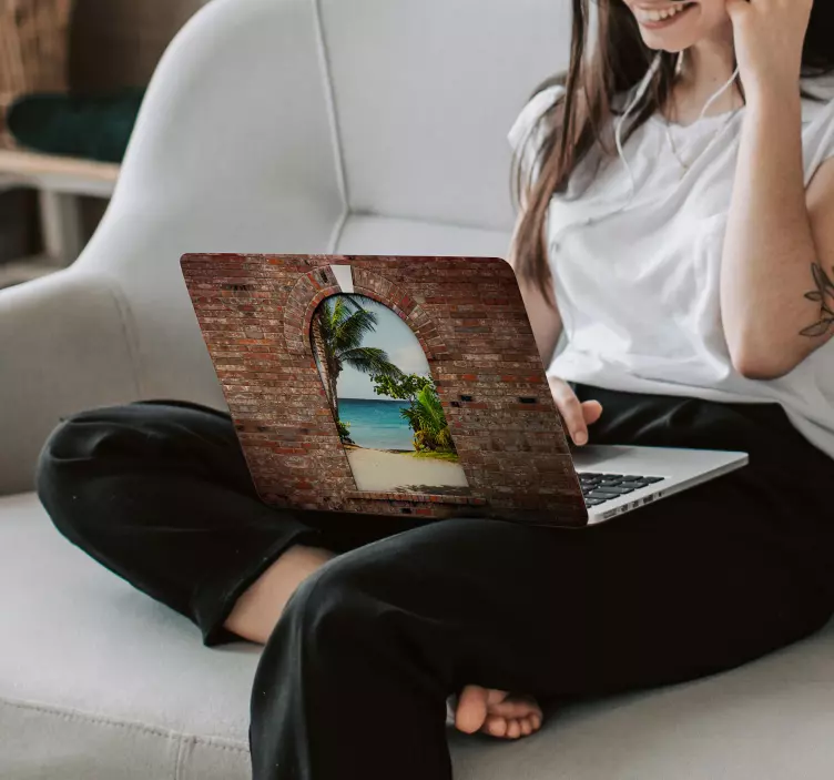 パーソナライズ可能な3dアーチラップトップスキン - TENSTICKERS