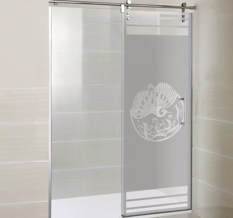 フェニックスアートシャワーウィンドウステッカー - TENSTICKERS