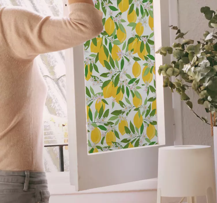 動物 シール 元気なレモン柄 - TENSTICKERS