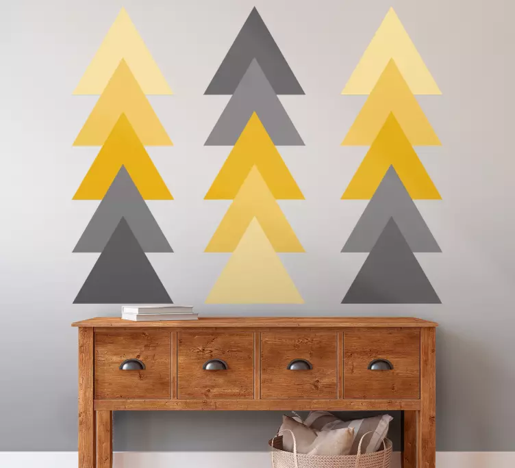 ポインティング矢印抽象芸術壁アートデカール - TENSTICKERS