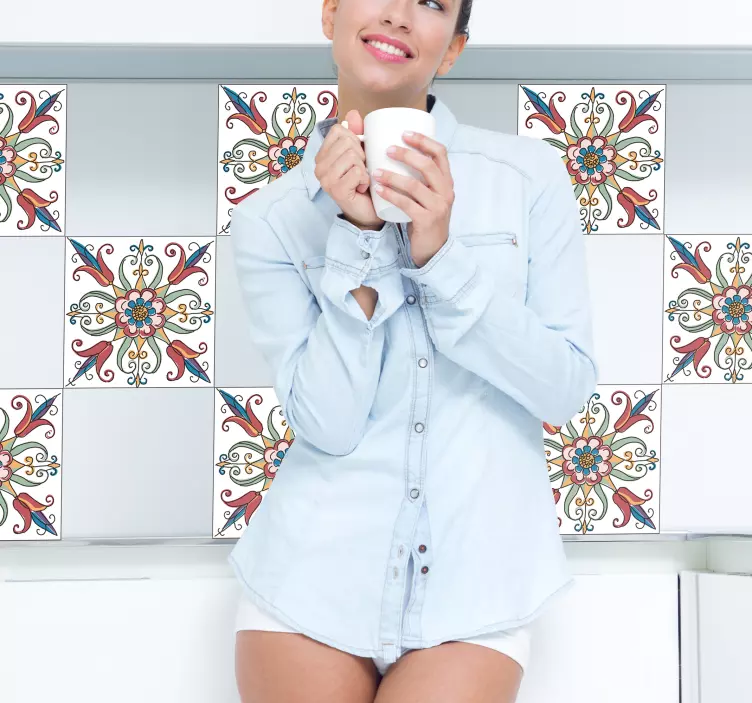 ポリッシュタイルビニールステッカー - TENSTICKERS