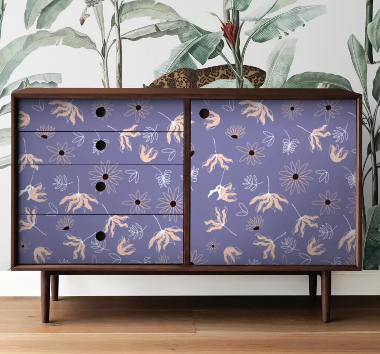 動物 シール 花のモチーフの表面 - TENSTICKERS