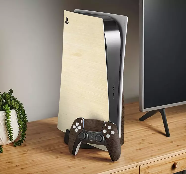 Ps5ステッカー 木の質感 - TENSTICKERS