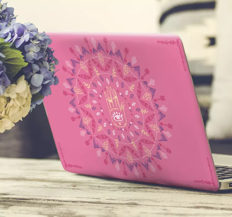 サイケデリックラップトップステッカー - TENSTICKERS