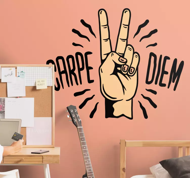 動物 シール 手のシンボル平和 - TENSTICKERS