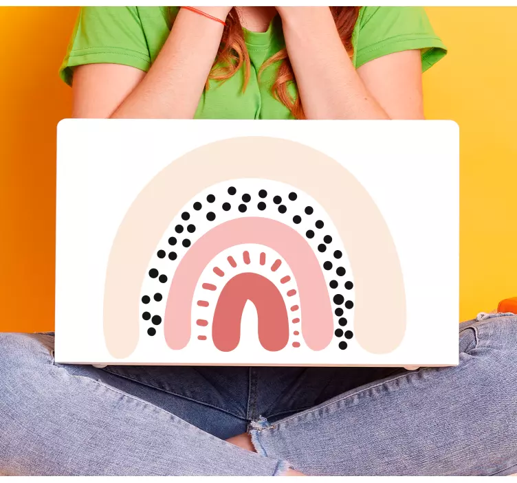 虹色とシンボルのラップトップスキン - TENSTICKERS