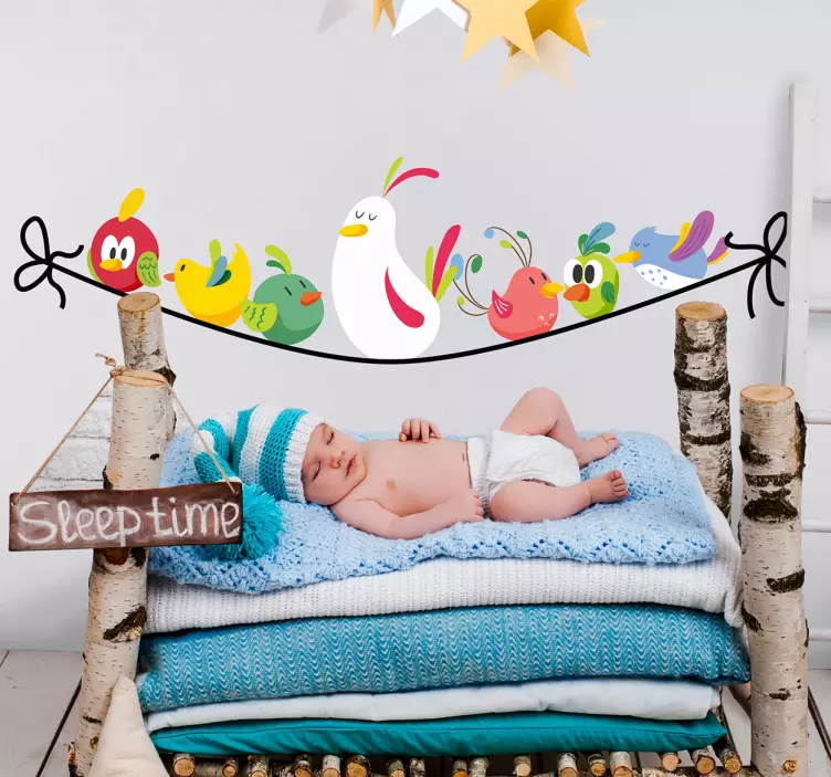 熱帯雨林の動物イラストステッカー - TENSTICKERS