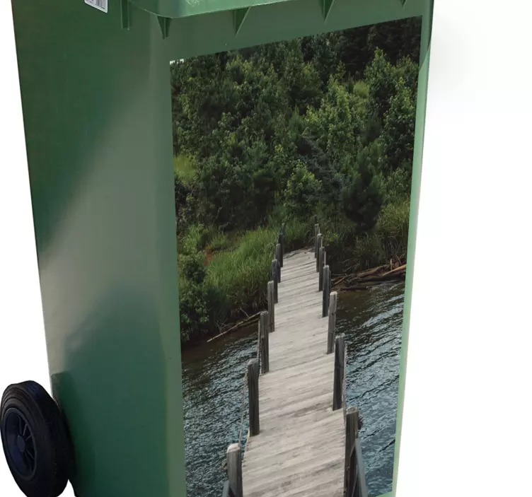 動物 シール 景色の美しい木道 - TENSTICKERS