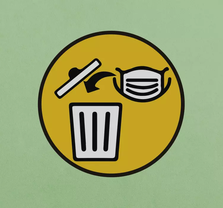 フェイスマスクビニールサインデカールを外す - TENSTICKERS