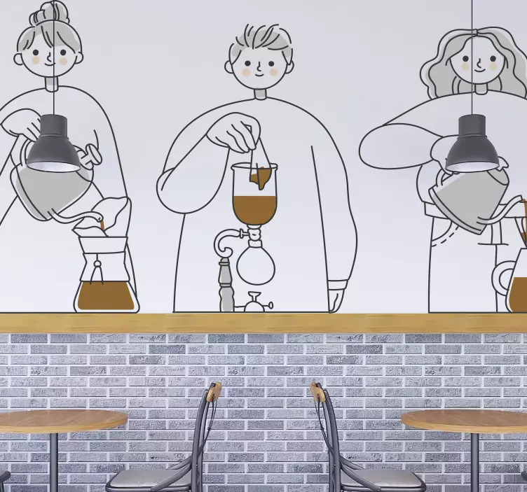 動物 シール コーヒーの淹れ方のイラスト - TENSTICKERS