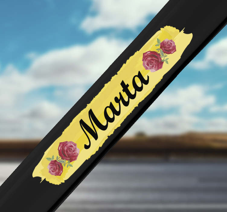 ローズバイクカスタマイズ可能な花の壁のステッカー - TENSTICKERS