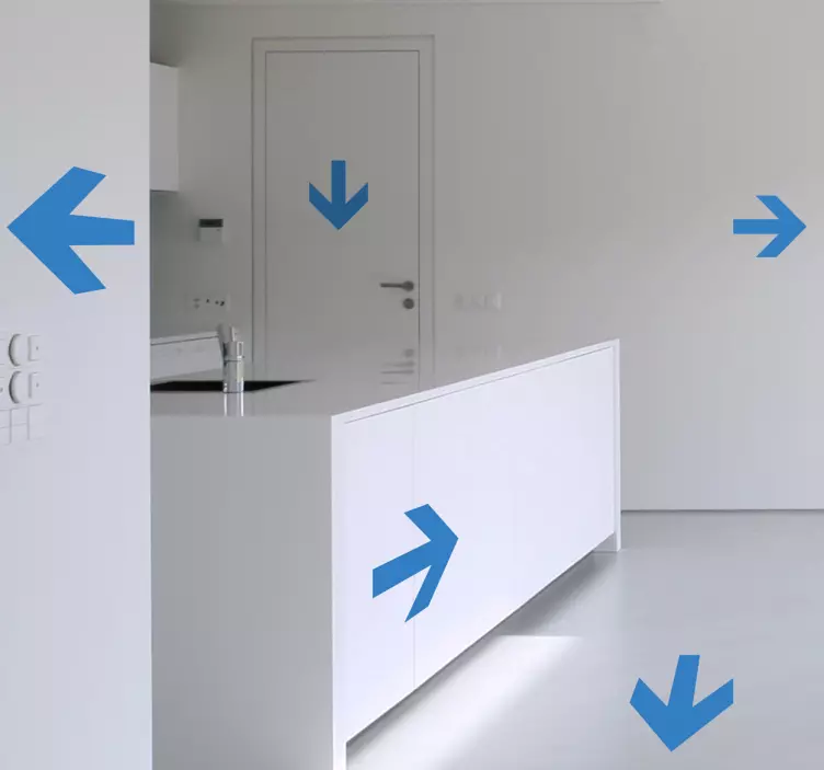 装飾ステッカーの矢印のセット - TENSTICKERS