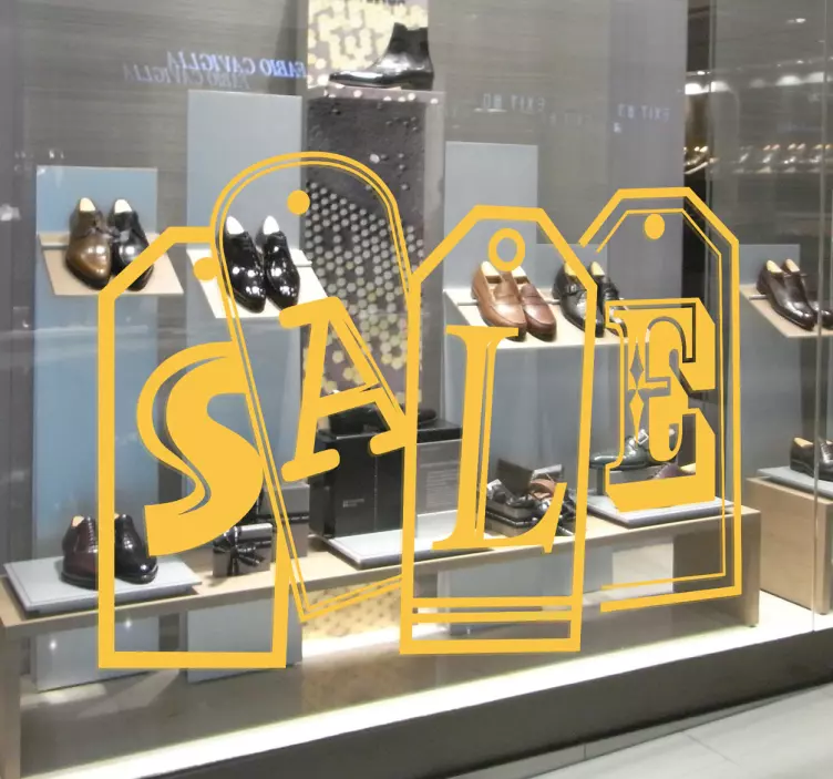 ショップウィンドウの販売ステッカー - TENSTICKERS