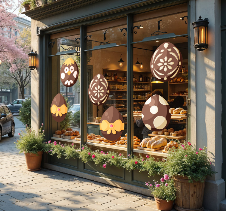 動物 シール チョコレートイースターエッグ - TENSTICKERS