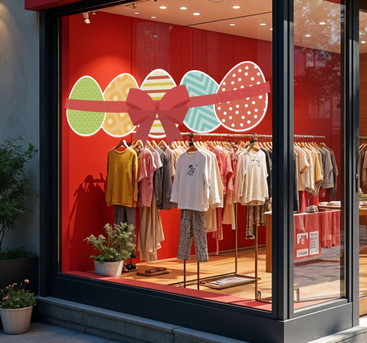 動物 シール イースターエッグとリボン - TENSTICKERS