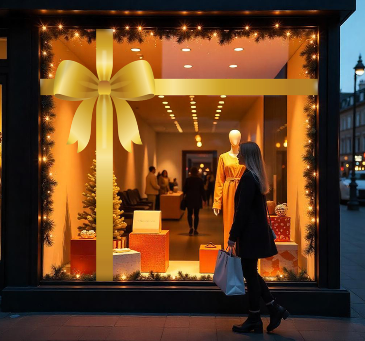 動物 シール ゴールデンギフトボウ - TENSTICKERS