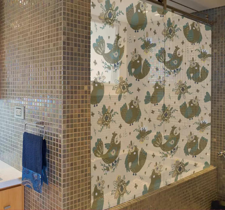 動物 シール 魅力的な鳥のパターン - TENSTICKERS