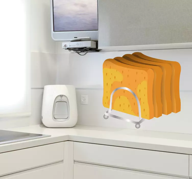 スライストーストパンウォールステッカー - TENSTICKERS