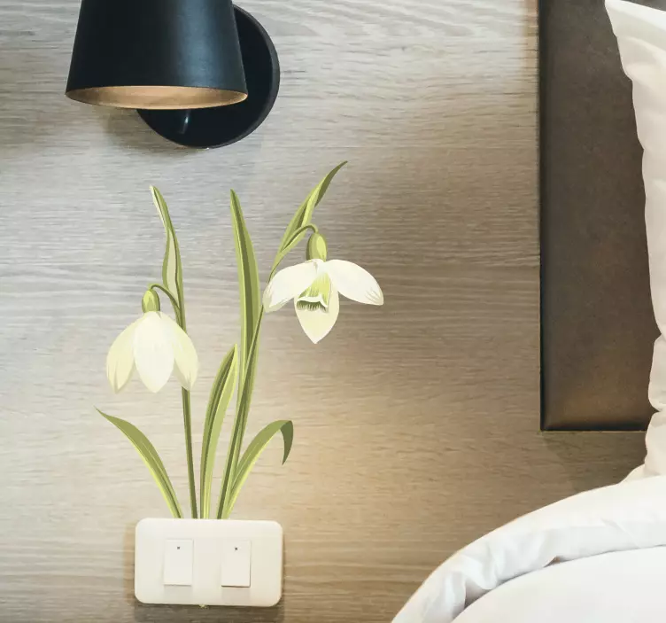 スノードロップ植物花ウォールステッカー - TENSTICKERS