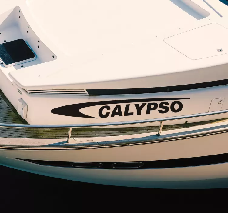 海の壁のステッカー スポーツボートの名前スポーツボートの名前：スポーツボートの名前：スポーツボートの名前：スポーツボートの名前 - TENSTICKERS