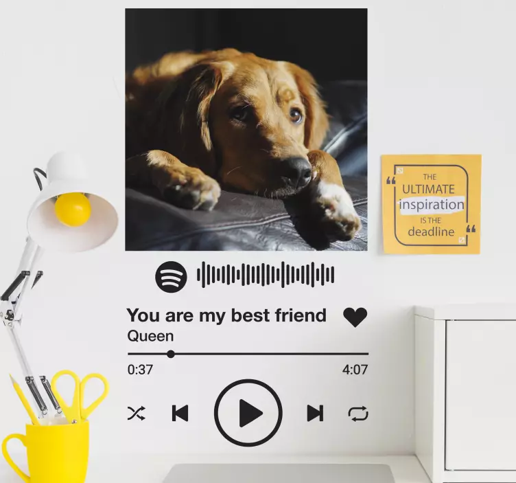 テキストと画像のパーソナライズされたステッカーをspotify - TENSTICKERS