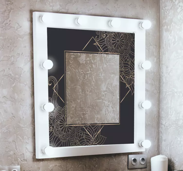 春の花ミラーステッカー - TENSTICKERS