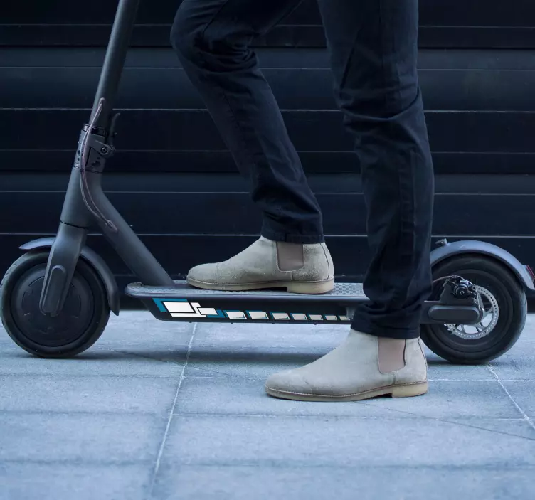 四角い壁のステッカー パティネートカット - TENSTICKERS