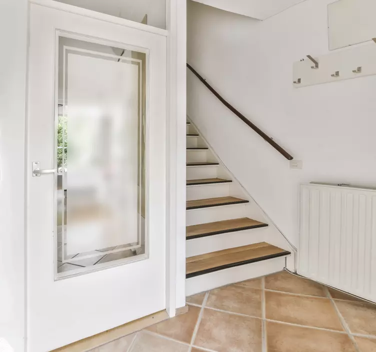 正方形フレーム付き半透明ステッカー - TENSTICKERS