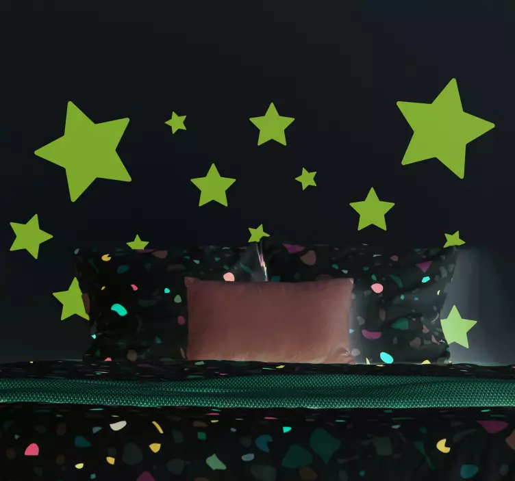 星さまざまなサイズスペースウォールデカール - TENSTICKERS