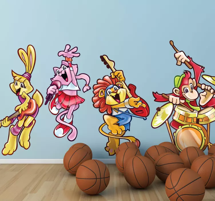 肛門のミュージシャンの壁のステッカー - TENSTICKERS