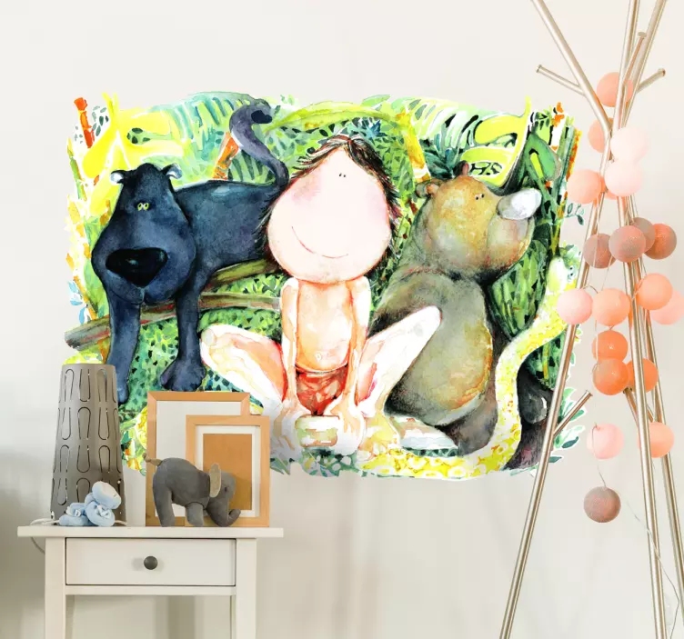 ジャングルブックの子供用ステッカー - TENSTICKERS