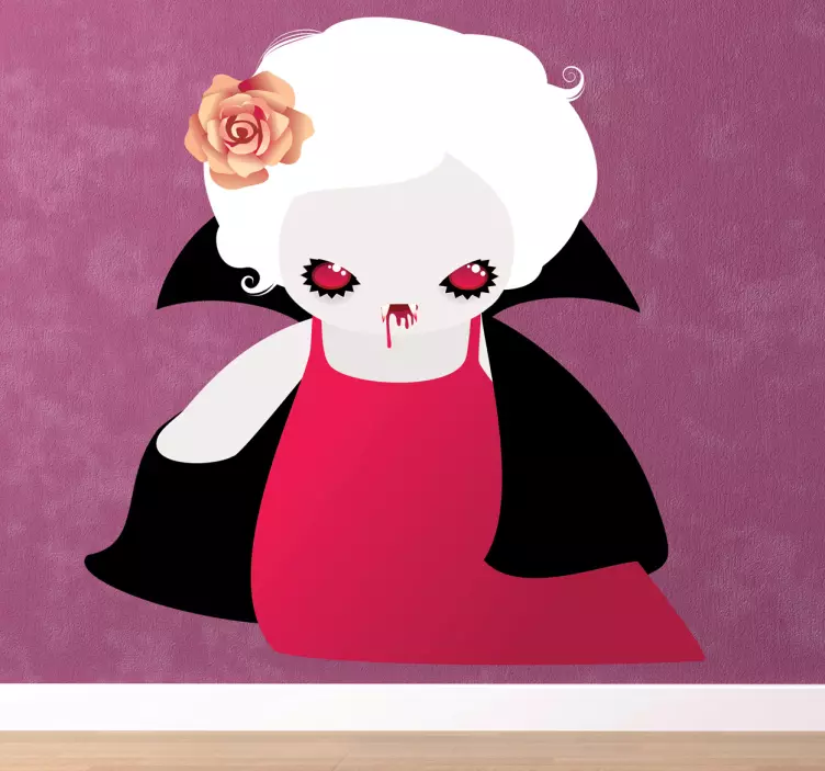 のどが渇いた吸血鬼の子供のステッカー - TENSTICKERS