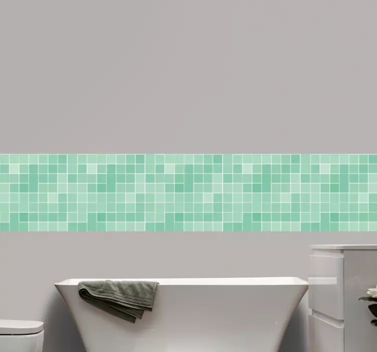 動物 シール モザイクスタイルパターン - TENSTICKERS