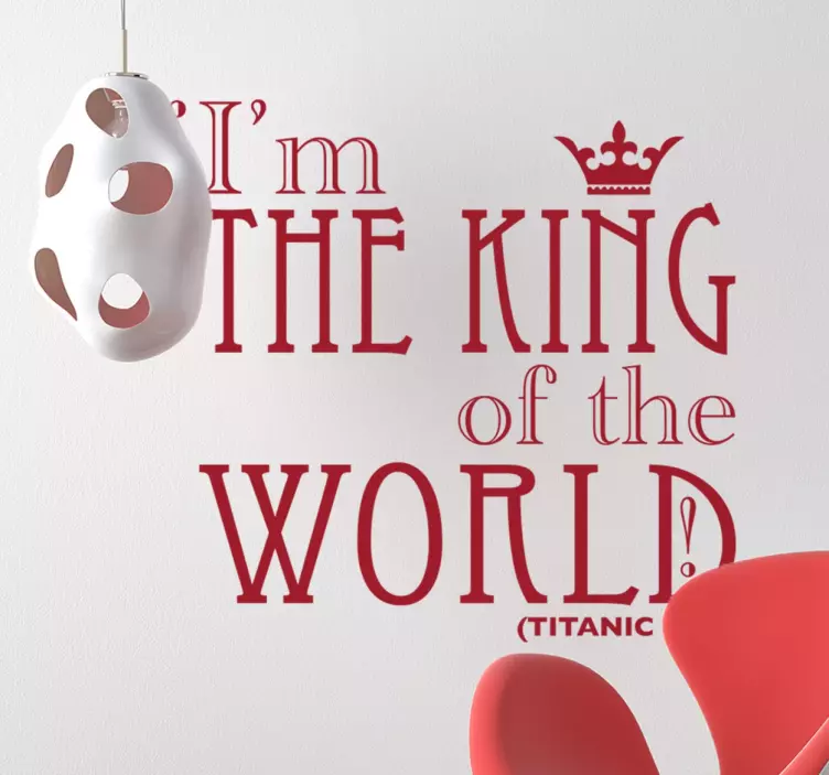 タイタニック引用ウォールステッカー - TENSTICKERS