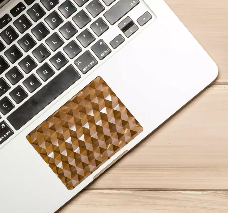 タッチパッドステッカー幾何学的三角形コンセプト - TENSTICKERS