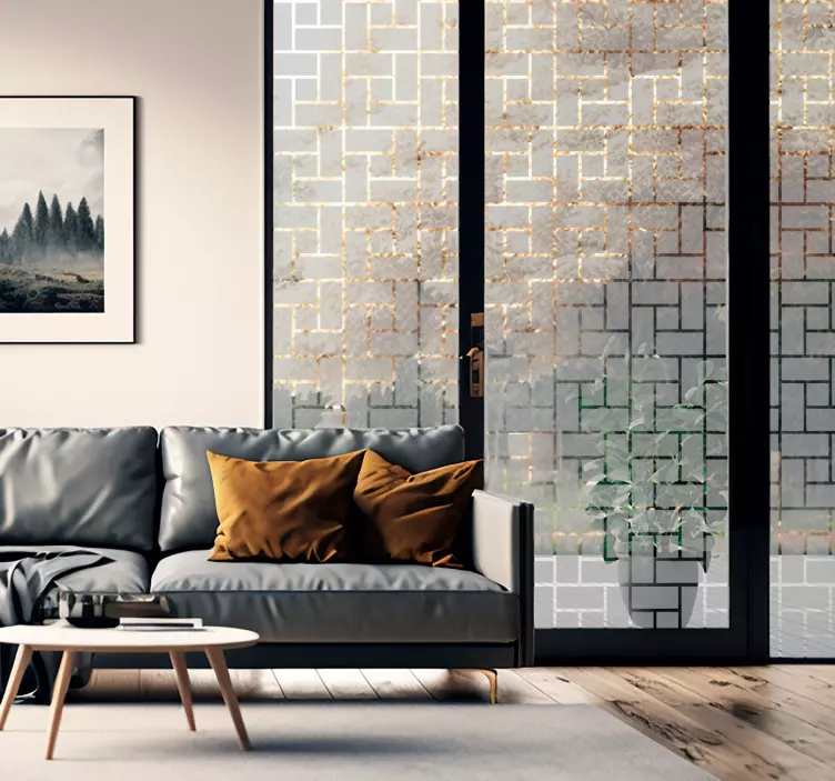 ウインドウ ステッカー 透明なレンガ - TENSTICKERS