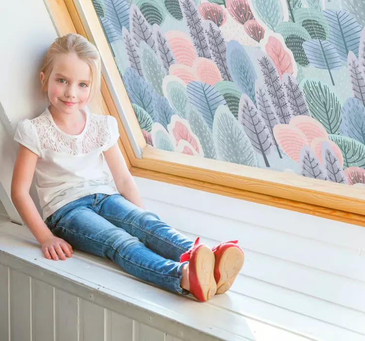 花の木窓ステッカー - TENSTICKERS