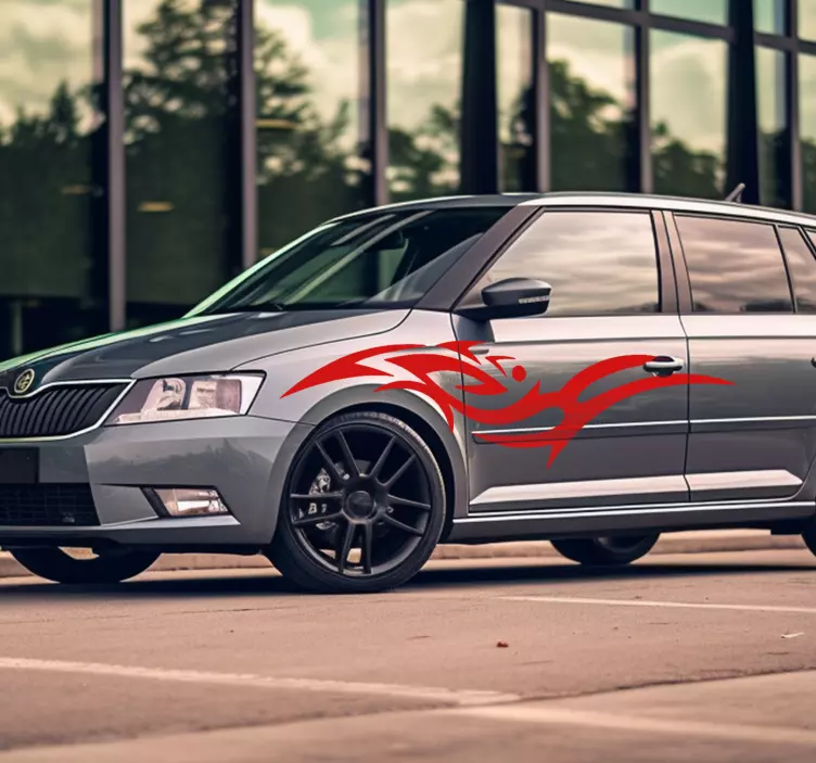 車 ステッカー 部族の - TENSTICKERS